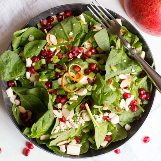 Spinach and Pomegranate Salad