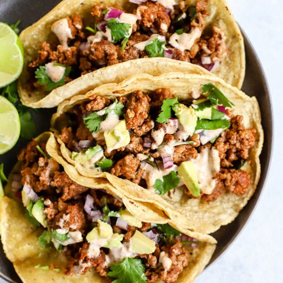 Simple Chorizo Tacos