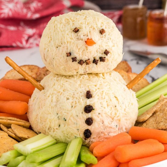 Snowman Cheeseball