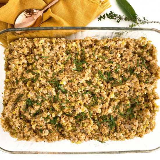 Family Favorite Oat Stuffing