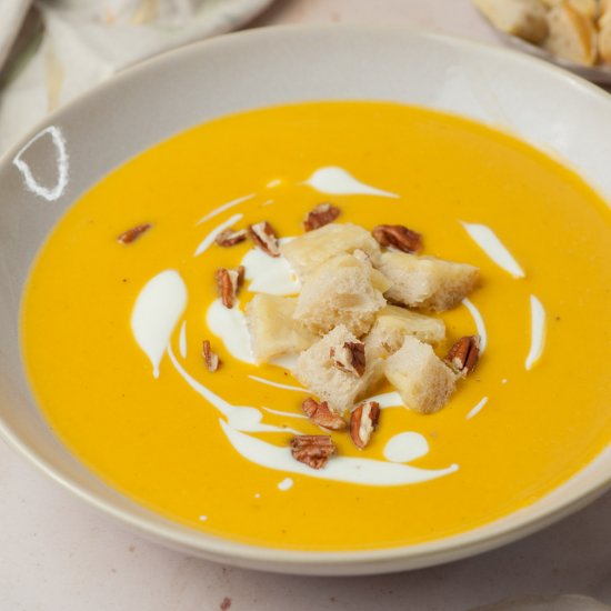 butternut squash soup with coconut