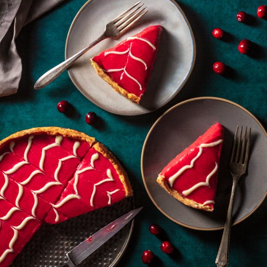 Cranberry White Chocolate Tart