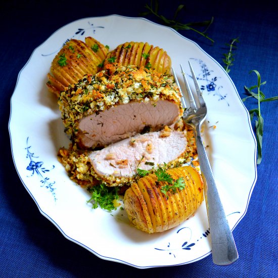 Pork Loin with Herb Crust