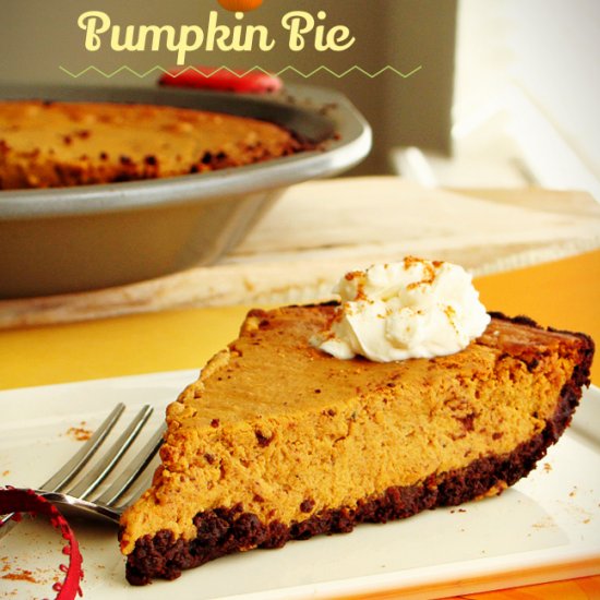 Pumpkin Pie With Chocolate Crust