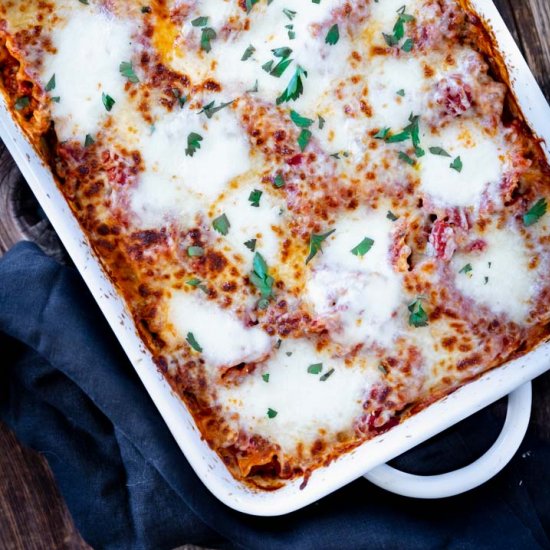 Easy No Boil Classic Lasagna