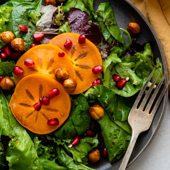 Persimmon Pomegranate Salad