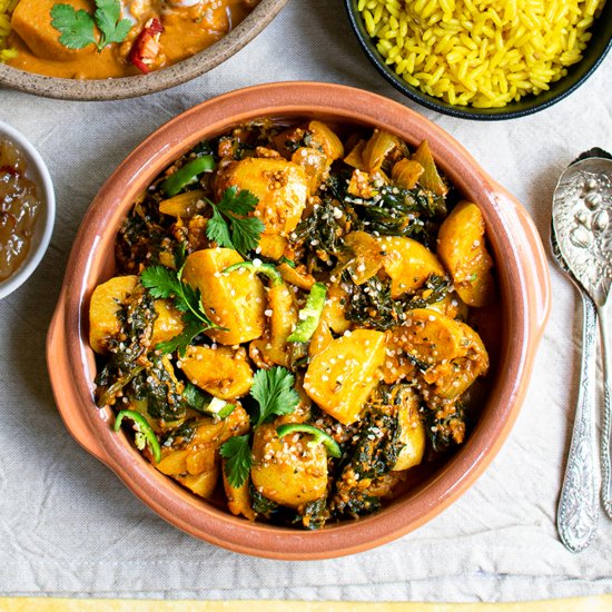 Vegan Saag Aloo