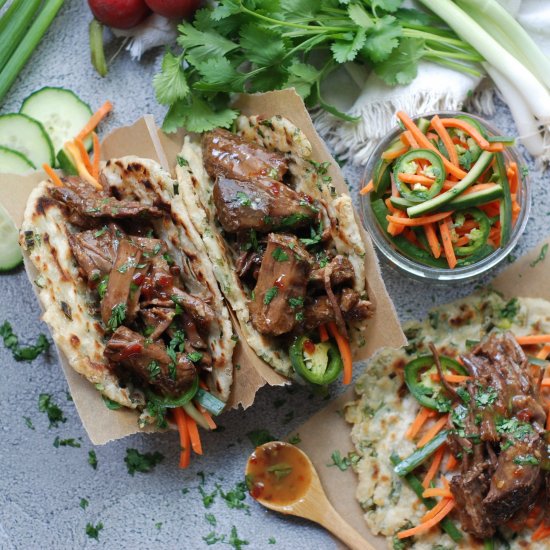 Scallion Pancake Braised Short Rib