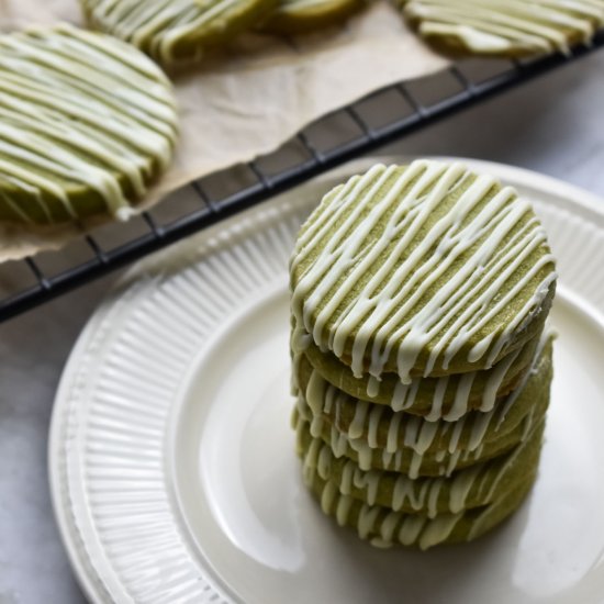 Green Tea White Chocolate Cookies