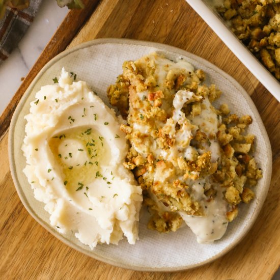 Chicken and Stuffing Bake