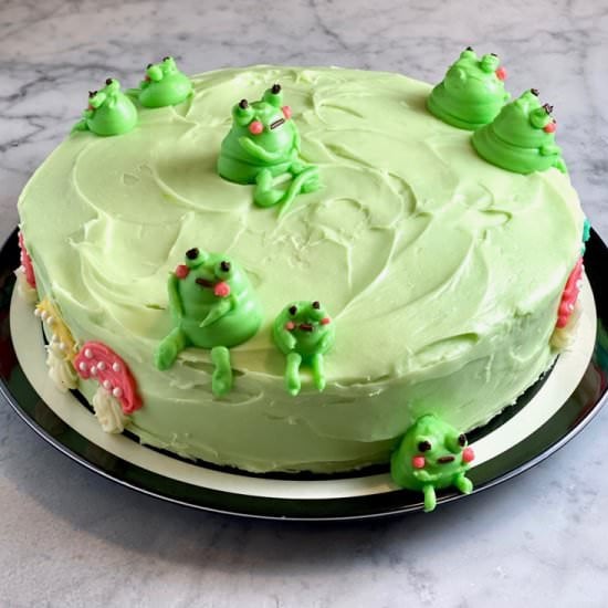 Frog Birthday Cake