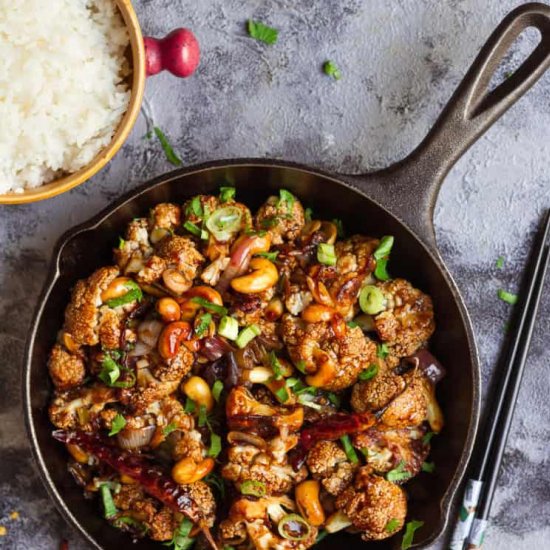 Kung Pao Cauliflower – Vegan