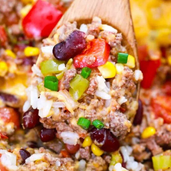 Slow Cooker Taco Casserole