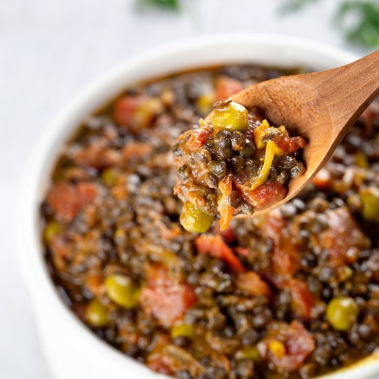 Instant Pot Black Lentils