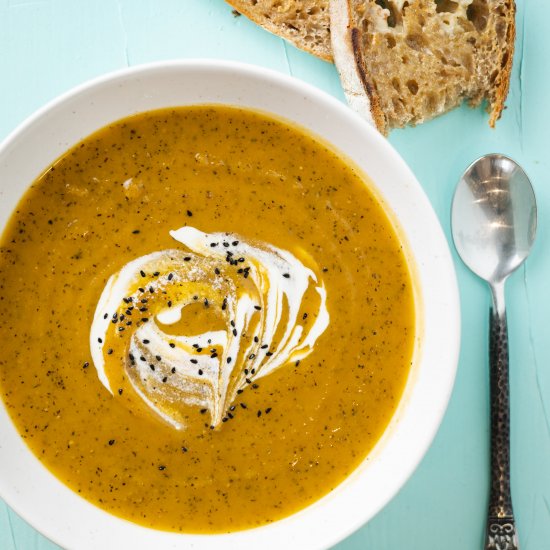 Roasted Squash & Nigella Seed Soup