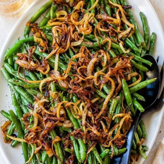 Green Beans with Caramelized Onions