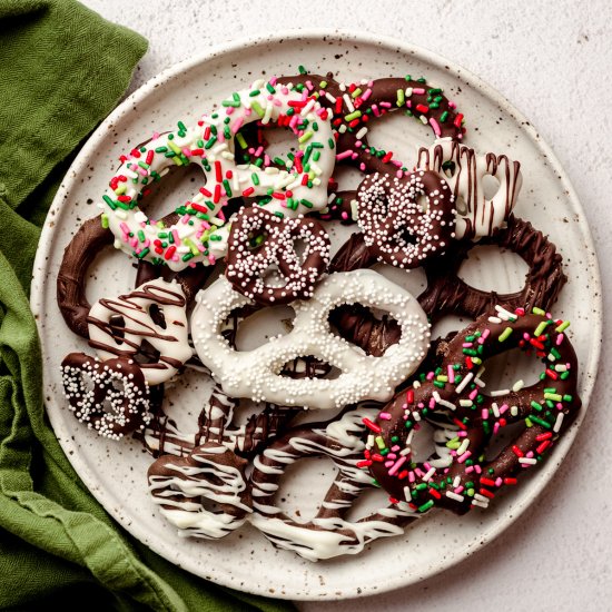 chocolate covered pretzels