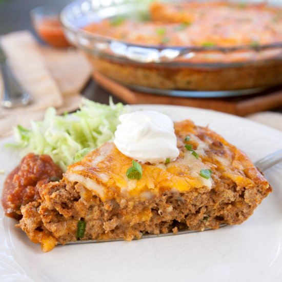 Low Carb Taco Pie