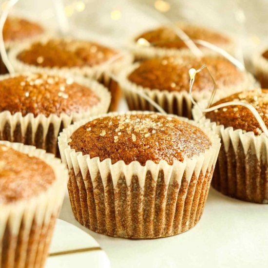 Banana Gingerbread Muffins