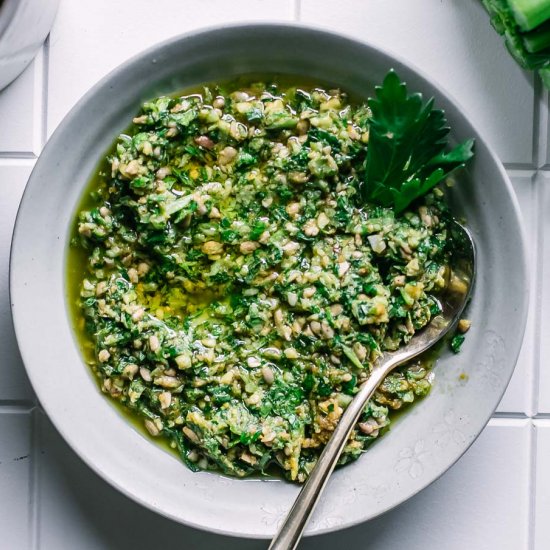 Celery Leaf Pesto