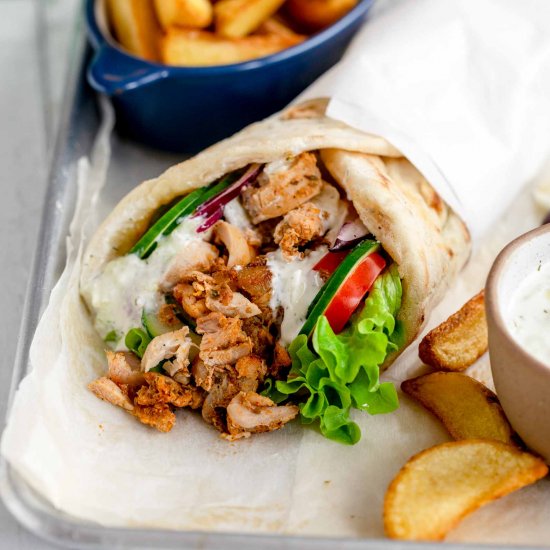 Greek Chicken Gyros