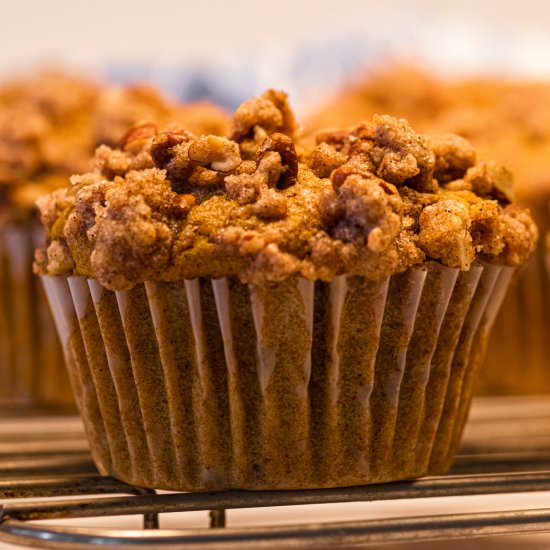 Vegan Pumpkin Pecan Muffins