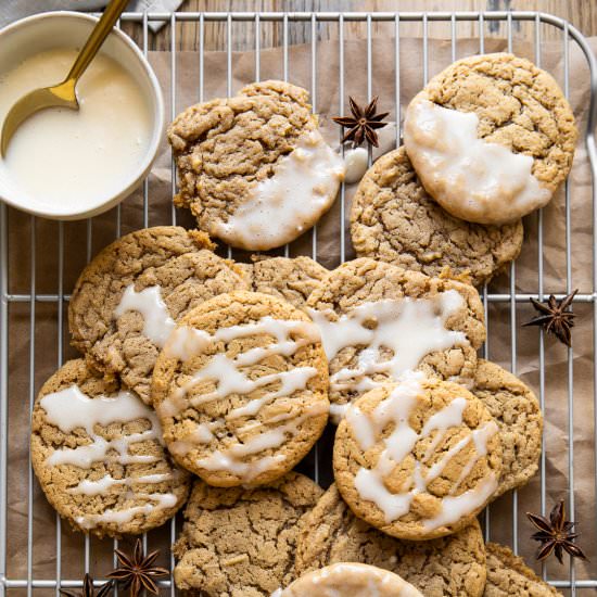 Spiced Egg Nog Cookies