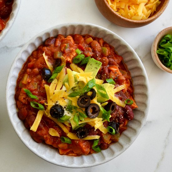 30-Minute Leftover Turkey Chili