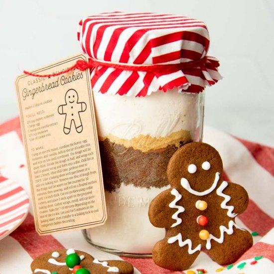 Gingerbread Cookie Mix Jars