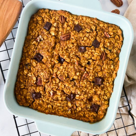 Pumpkin Baked Oatmeal