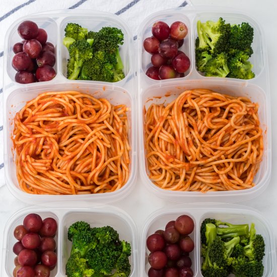 Spaghetti Easy Lunchbox Idea