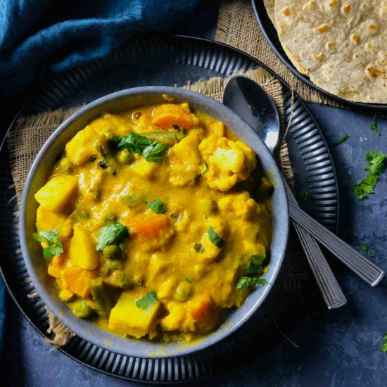 instant pot vegetable korma