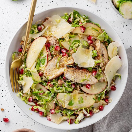 Shaved Brussel Sprouts with Fruit