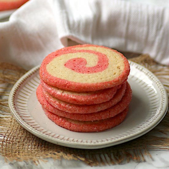 Candy Cane Swirl Cookies