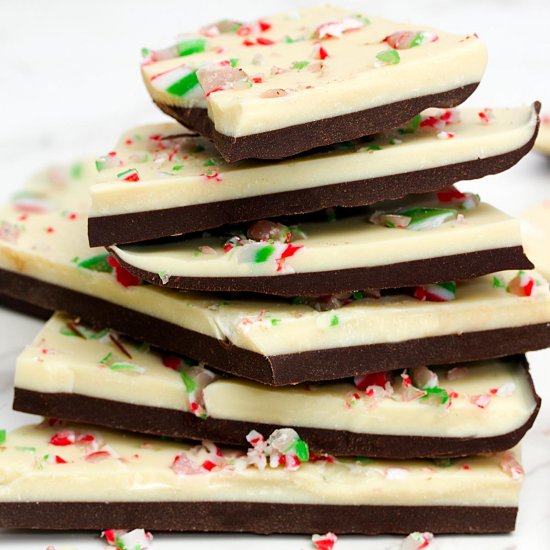 Vegan Chocolate Peppermint Bark