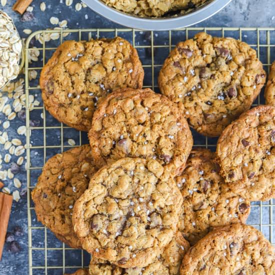 Vegan Chocolate Chip Oatmeal Cookie