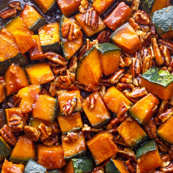 Candied Kabocha with Pecans