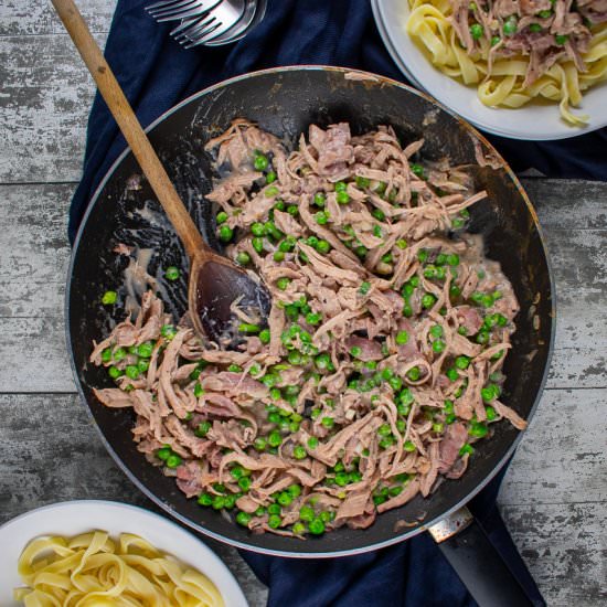 Turkey Pasta with Cranberry Sauce