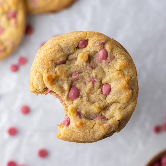 Crumbl Ruby chocolate chip cookies