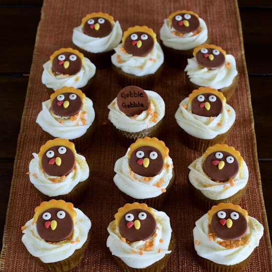 Pumpkin spice cupcakes