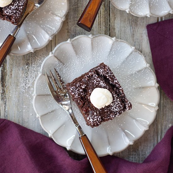 Chocolate Cranberry Snack Cake