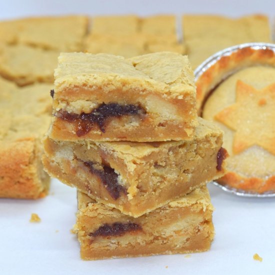 Mince pie orange blondies