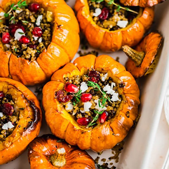 VEGAN STUFFED PUMPKINS