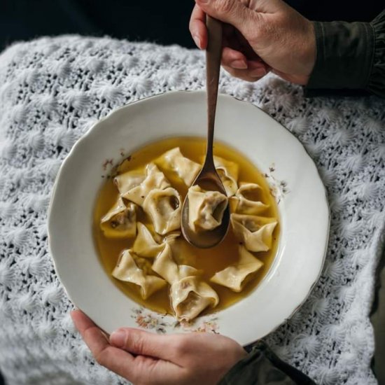 Tortellini in Grana Padano broth