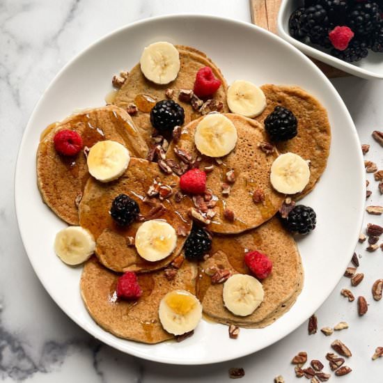 Easy Eggless Oat Pancakes