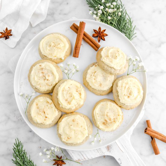 Chai Tea Eggnog Cookies