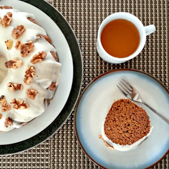 BOURBON PUMPKIN GINGERBREAD CAKE