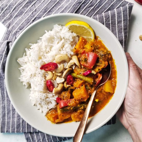 Butternut Squash, Peanut Butter Curry