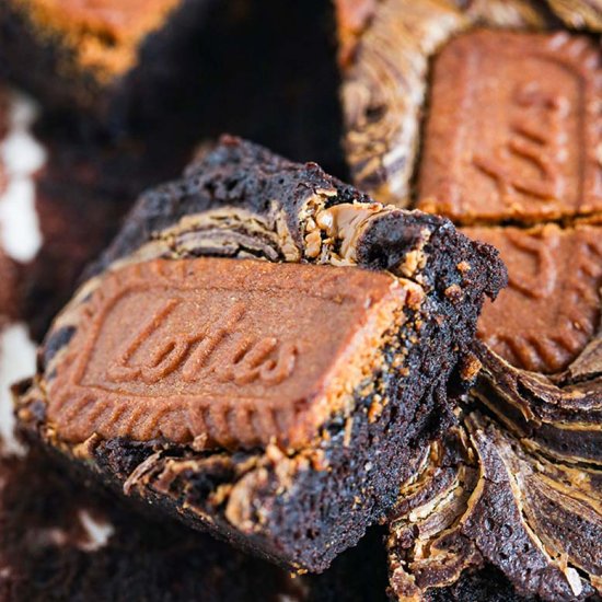 Lotus Biscoff Brownies Recipe