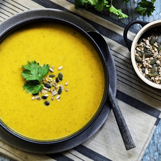 Carrot & Fresh Coriander Soup